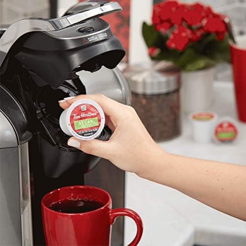 Tim Hortons Decaf Medium Roast Coffee, Single-Serve K-Cup Pods Compatible with Keurig Brewers, 96ct K-Cups, Red 24 Count (Pack of 4) - Image 5
