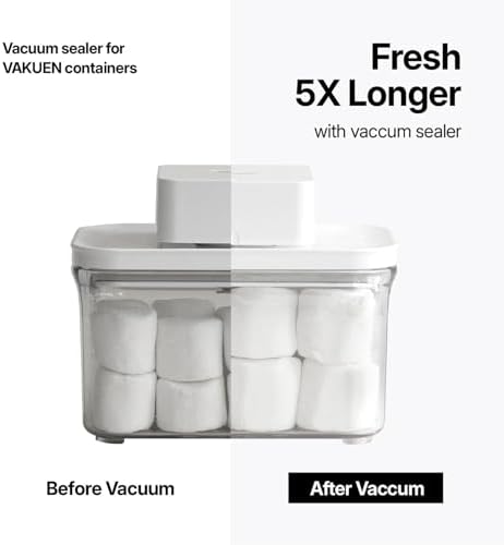 VAKUEN Premium Airtight Food Storage Containers, 4L(4.20qt) Smart One-Click Seal Lid, Patented Double Silicone Lining, 100% Leak Proof, BPA-FREE (Large Container 4.0) - Image 4