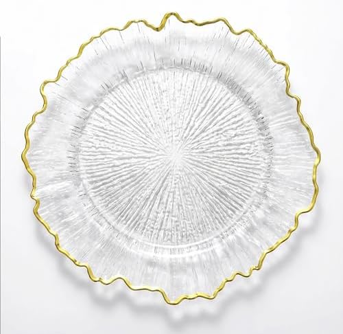 24Pack Clear Charger Plates, 13 Inch Reef Chargers for Dinner Plates - Image 7