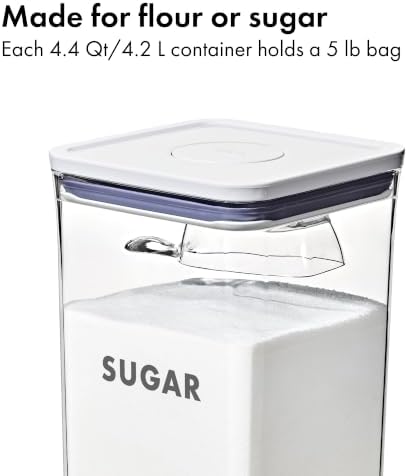 OXO Good Grips 2-Piece Prelabeled POP Container Set with Scoop - Image 3