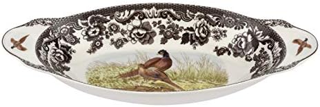 Spode Woodland Bread Tray Pheasant Design (15.25in x 7in) - Fine Porcelain by Spode
