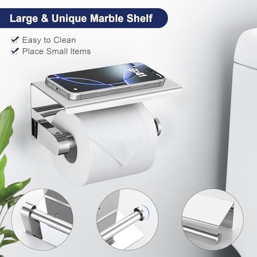Lairuier Bathroom Hardware Set Polished Chrome Towel Holder Set Wall Mount - Image 2