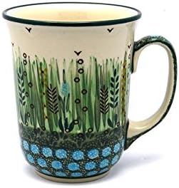 Polish Pottery Mug - 16 oz. Bistro - Unikat Signature U803 by Polish+Pottery+Gallery