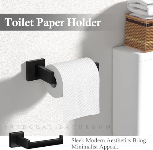 15-Piece Matte Black Bathroom Accessories Set 23.6 Inch Towel Bar Set. - Image 4