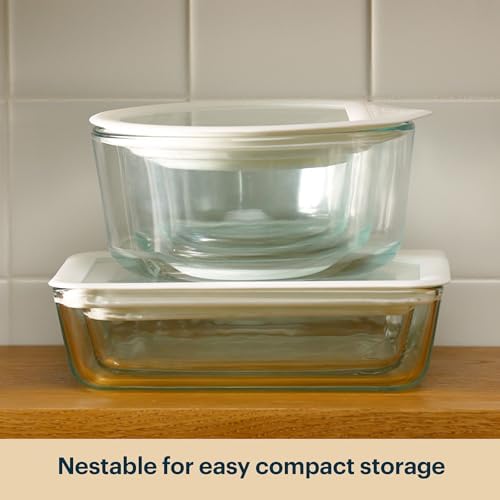 Pyrex 5-Pack Ultimate Glass Food Storage Containers with Glass Lids - Image 6