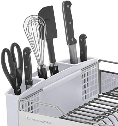 Kitchenaid Stainless Steel Full Dishrack, Size, Satin White - Image 3