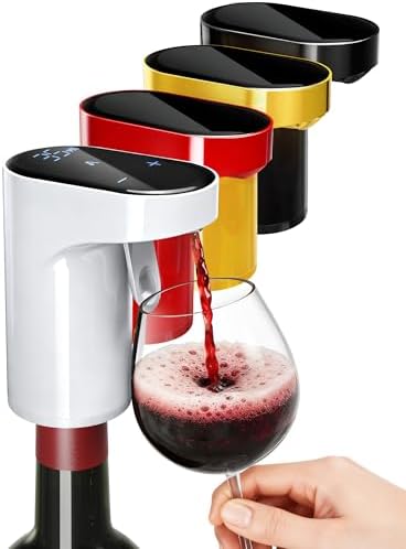 5 in 1 Wine Aerator Whiskey Dispenser,Liquor Decanter, Alcohol Pourer-White by Redsack