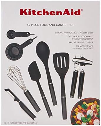 KitchenAid Classic Tool and Gadget Set, 15-Piece, Black (Pack of 2) - Image 5