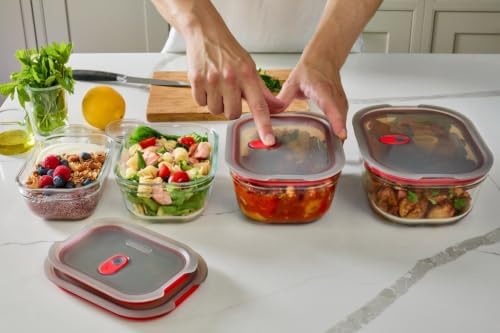BLACK + BLUM Stack + Nest Glass Food Storage Container Set | Mix Set 4 Pack - Image 2