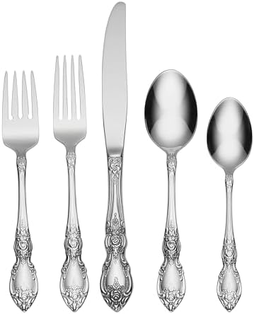 Oneida Wordsworth 45-Piece 18/0 Silverware Set for 8, Flatware by Oneida