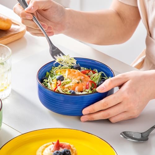 vancasso Bonita Dinnerware Sets 18 Pieces, Stoneware Dishes Set for 6, Plates and Bowls Set, Dinshwasher and Microwave Safe, Multicolor - Image 6