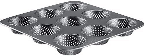 Westmark Miniroll 9 Seater Non-Stick Perforated Mould, Black, 0.9 kg by Westmark
