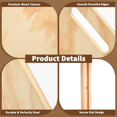 Nuanchu 6 Pack Wood Tray Dividers for Cabinet, Cookie Sheet Organizer - Image 6