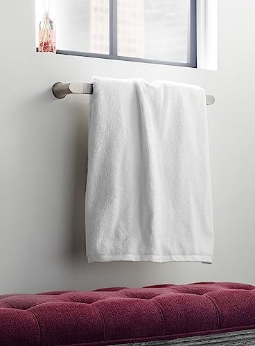Moen Genta LX Brushed Nickel Modern 18-Inch Single Kitchen or Bathroom Towel Bar, BH3818BN (Pack of 2) - Image 3