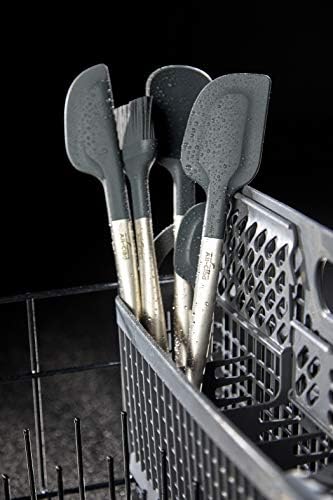 All-Clad Specialty Silicone Kitchen Gadgets 2 Piece Set, Spatulas Kitchen Tools, Kitchen Hacks Silver - Image 6