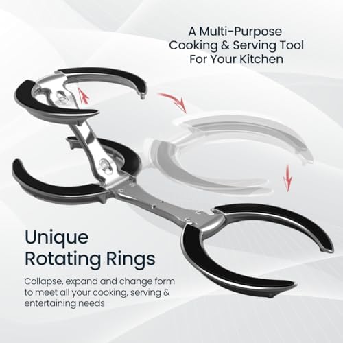 Trivae Pot Lid Holder While Cooking, 4-in-1 Kitchen Trivet & Pan Lid Holder - Image 4