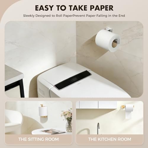 20-Pieces Brushed Nickel Bathroom Accessories Set, 24 Inch Towel Bar Set - Image 4