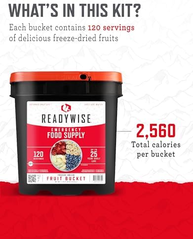 READYWISE Emergency Food Survival Supply Fruit Bucket 120 Servings - Image 4