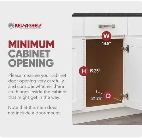 Rev-A-Shelf Double Pullout Garbage Trash Cans for Kitchen Cabinets, 35 Qt - Image 4