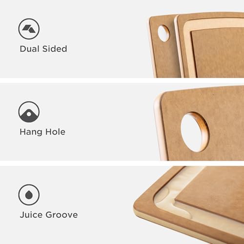 Epicurean Gourmet 14.5 x 11.25 Cutting Board, Nutmeg/Natural - Image 4