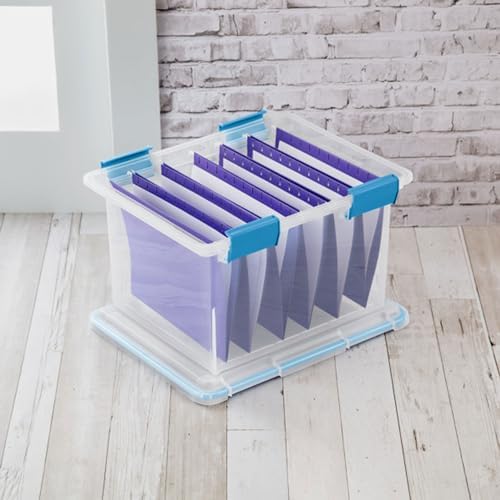Sterilite Gasket Storage Box with Lids for Home & Office, 32 Quart, 12-Pack - Image 5