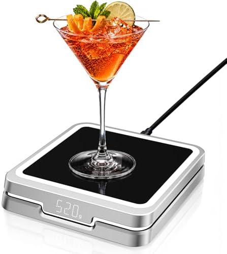 Kiddush Cups&Sets KAVAZ Smart Cocktail Maker – App Guided,Matte Silver by KAVAZ