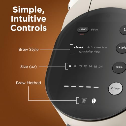 Ninja Pod and Grounds Coffee Maker, K-Cup Compatible, Stone, PB051ST - Image 4