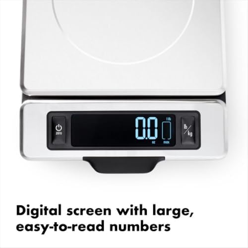 OXO Good Grips 11 Pound Stainless Steel Food Scale with Pull-Out Display - Image 2