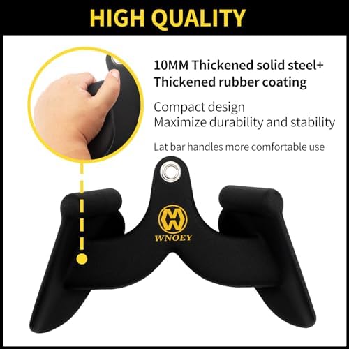 LAT Pulldown Attachment,Back Tricep Bar Strength Training,Handle Grips LAT Pull Down Bar Press Down Exercises,Cable Machine Accessories, Cable Back Attachments for Home Gym - Image 4