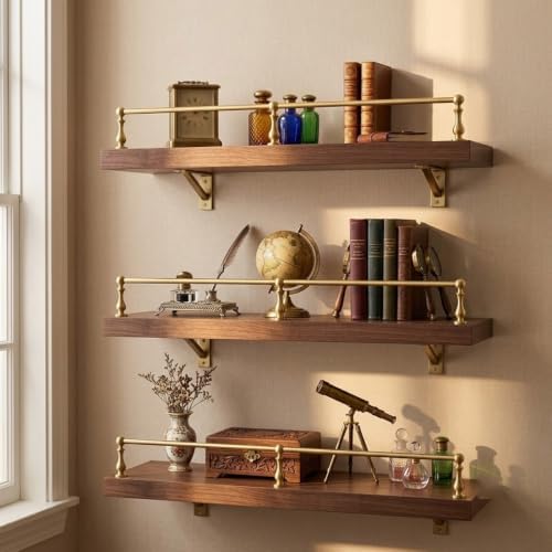 Brass Shelf Rail and Gallery Rails, Metal Floating Shelf Guard Railing - Image 7