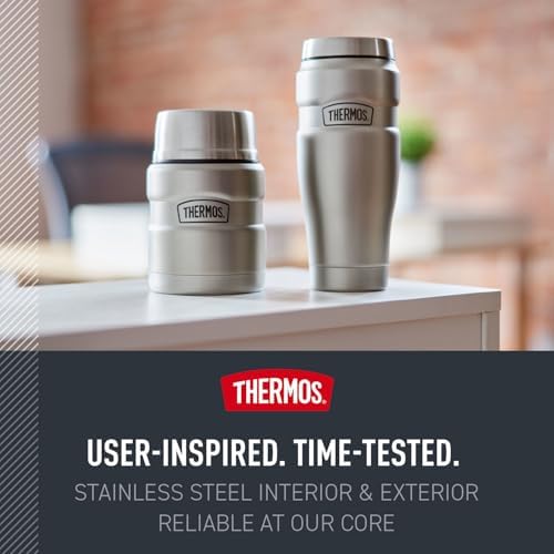 THERMOS Stainless King Food Jar with Spoon, 16oz, Matte Teal - Image 6