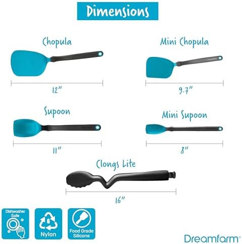 Dreamfarm – Everyday Kitchen Essentials – Dreamfarm Blue – BlueBlack, Set of 5 - Image 7