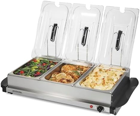 Proctor Silex Electric Buffet Server & Food Warmer With Lids by ProctorSilex