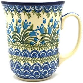 Polish Pottery Mug - 16 oz. Bistro - Blue Bells by Polish+Pottery+Gallery