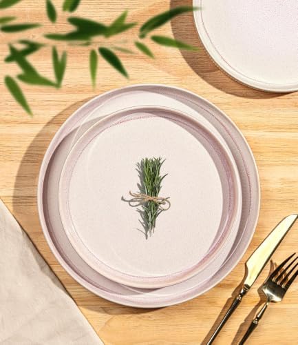 TheTerra Ceramic Dinnerware Set for 4, 16-Piece Plates and Bowls Set - Image 3