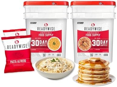 READYWISE Emergency Survival Food Supply Protein Bucket, 296 Servings by ReadyWise