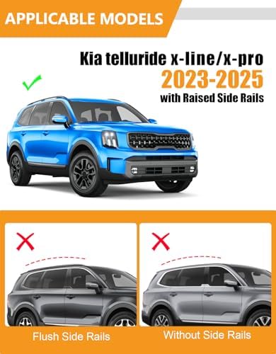KINGGERI Roof Rack Cross Bars for Kia Telluride X-PRO X-LINE 2023-2025 - Image 2