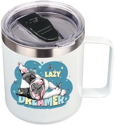 Volhoply 14oz sublimation Insulated Stainless Steel Coffee Mug with Leakproof Lid,Double Wall Vacuum Travel Cup with Handle,Reusable Metal Cups Tumbler,Camping Mugs Keep Hot/Cold(Sublimation,1 Set) by LiveFully%EF%BC%8CDrinkFreely%E2%80%94KeepGoingwithVolhoply%EF%BC%81