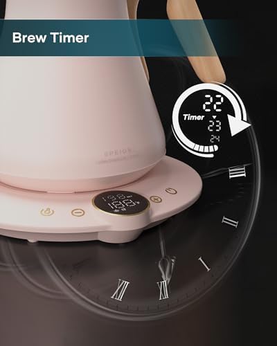 INTASTING Gooseneck Electric Kettle with ±1℉ Temperature Control 0.9 Liter - Image 6