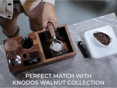 Walnut Espresso Tamping Station 54mm for Breville - Image 4