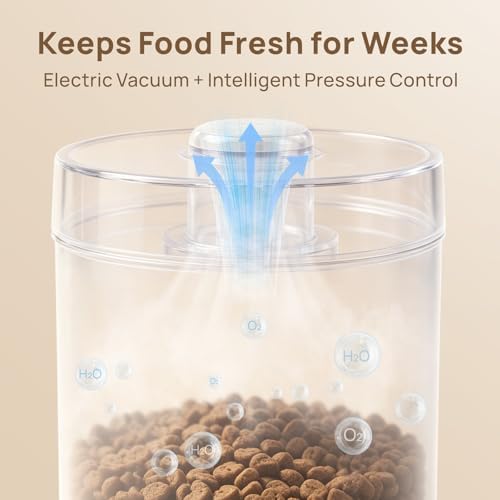 smartoo Vacuum Cat Dog Food Storage Container 10 lb, Dry Pet Food Storage - Image 3