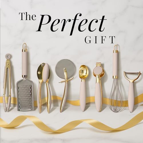 Styled Settings Beige and Gold Kitchen Utensils Set, 8-Piece - Image 6