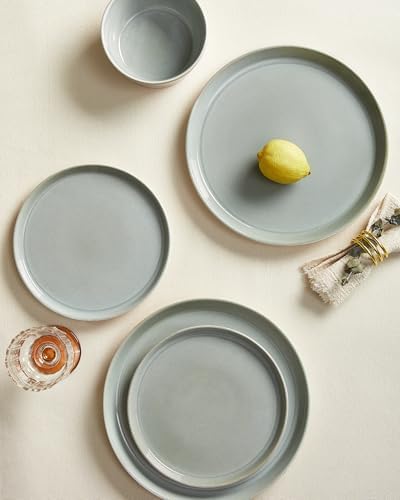 Pokini Ceramic Plates and Bowls Sets for 8, 24pcs Dinnerware Sets, Dish Set - Image 5