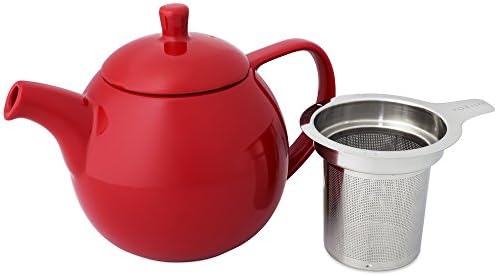 FORLIFE Curve Teapot with Infuser, 24-Ounce, Red - Image 2