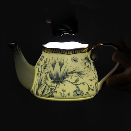 KAMMAK Tea for One Set, Ceramic Teapot, Bone China Tea Set, Cup and Saucer - Image 7