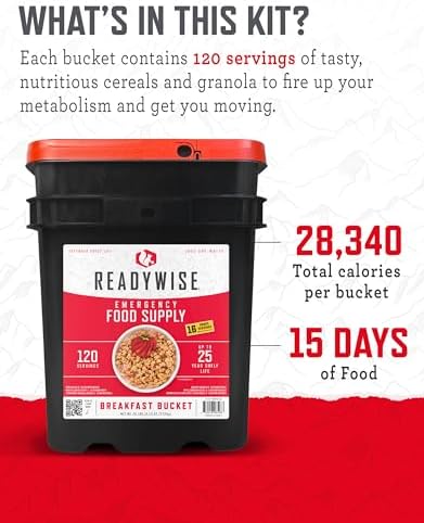 READYWISE Emergency Food Survival Supply Breakfast Bucket, 120 Servings - Image 4