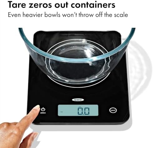 OXO Good Grips 22 Lb Everyday Glass Food Scale - Image 4