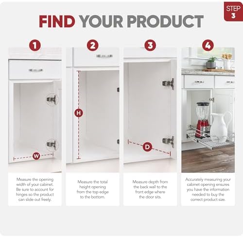 Rev-A-Shelf Pullout Drawer Organizer for Kitchen Cabinets, 15" x 22" - Image 4