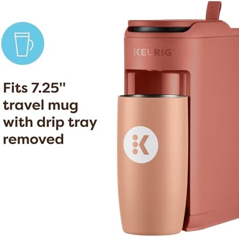 Keurig K-Mini Mate Single Serve K-Cup Pod Coffee Maker, Brews Up to 12 oz Cup, Compact Portable Coffee Machine for Small Spaces, Great for Dorms & Offices, Red Rocks - Image 6