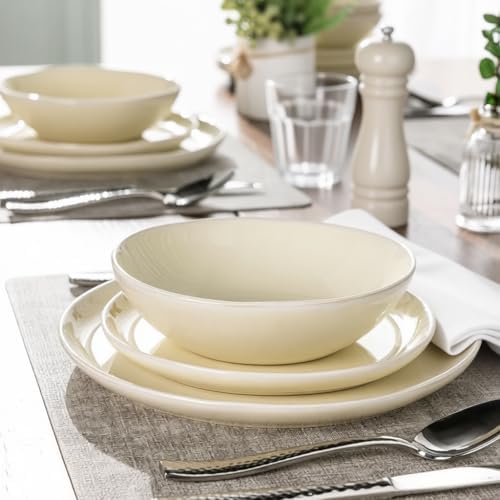 AmorArc Ceramic Dinnerware Sets for 8, 24Pcs Plates and Bowls Sets Dishes - Image 6